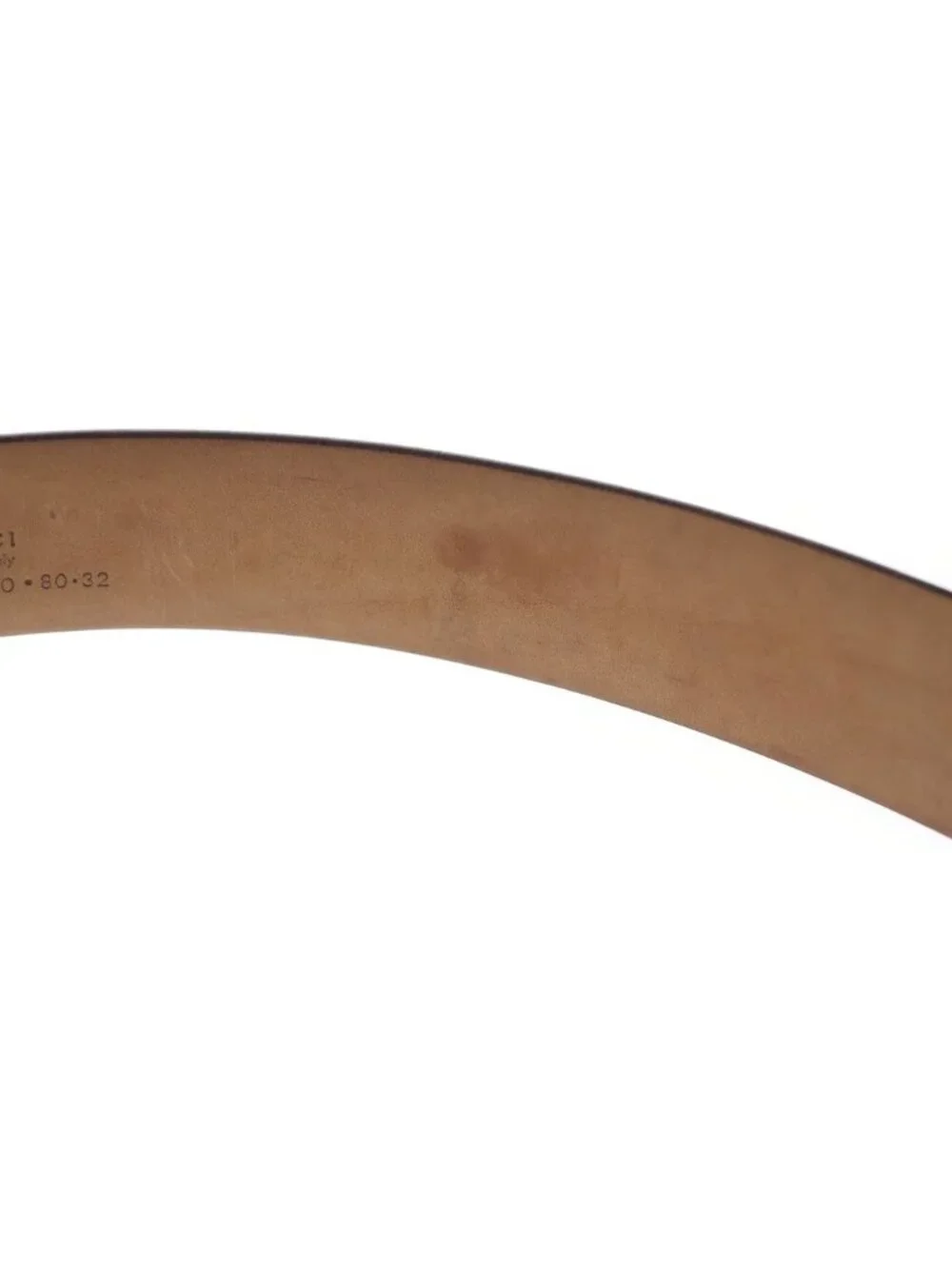 Gucci GG Logo Belt Leather Brown
